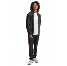 SUPERDRY ESSENTIAL LOGO ZIP TRACK TOP ΖΑΚΕΤΑ ΑΝΔΡΙΚΗ GREEN
