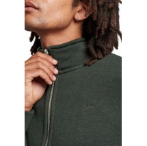 SUPERDRY ESSENTIAL LOGO ZIP TRACK TOP ΖΑΚΕΤΑ ΑΝΔΡΙΚΗ GREEN
