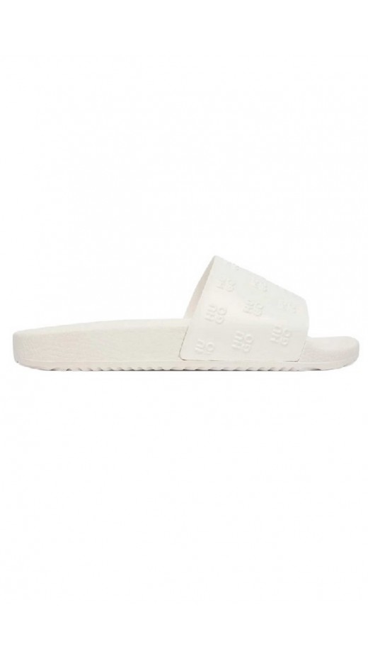 HUGO BOSS TIMEIN SLID MNG SANDALS ΠΑΝΤΟΦΛΑ ΓΥΝΑΙΚΕΙΑ WHITE