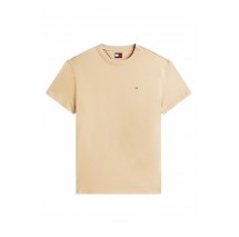 TOMMY JEANS REG SFLAG T-SHIRT ΜΠΛΟΥΖΑ ΑΝΔΡΙΚΗ BEIGE