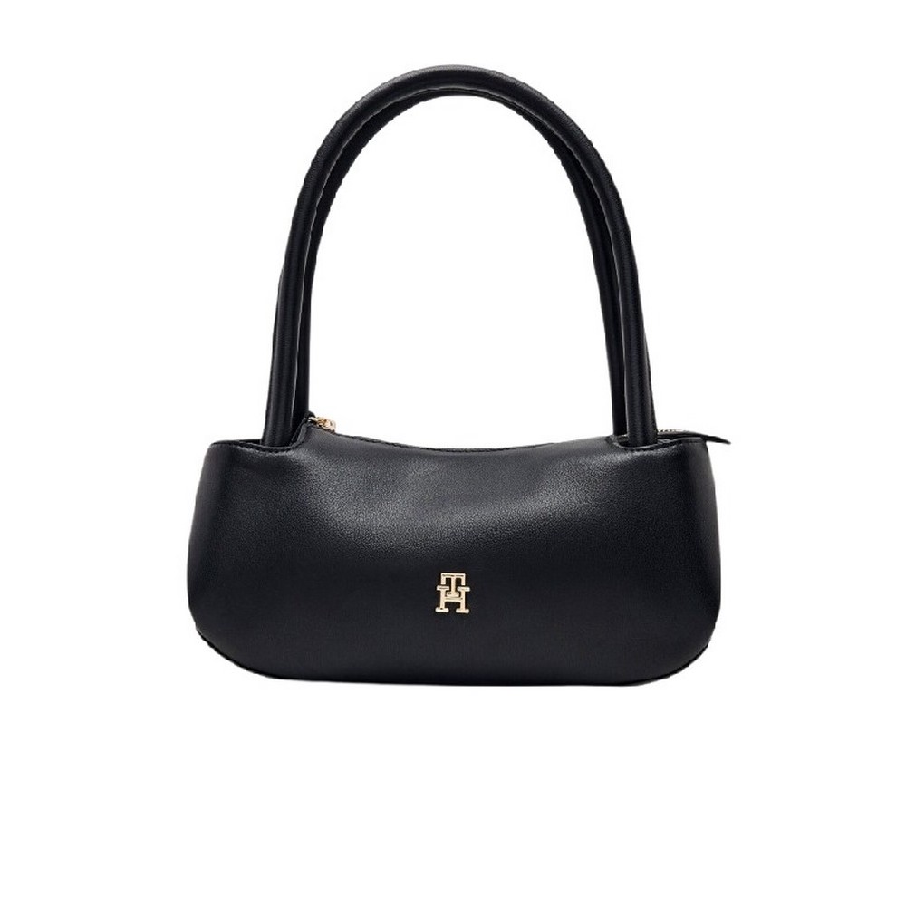 TOMMY HILFIGER LOGOTAPE SHOULDER BAG ΤΣΑΝΤΑ ΓΥΝΑΙΚΕΙΑ BLACK