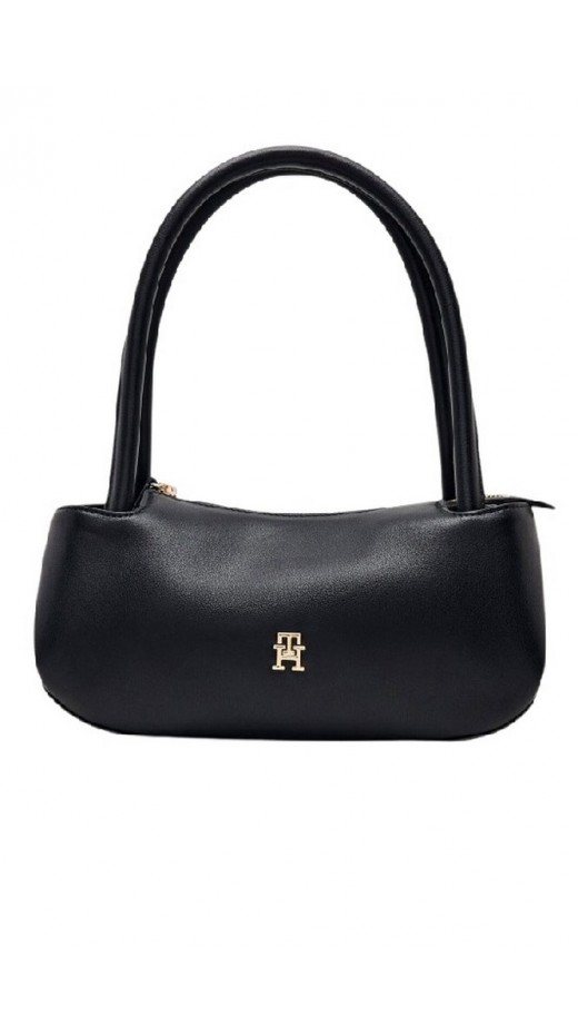 TOMMY HILFIGER LOGOTAPE SHOULDER BAG ΤΣΑΝΤΑ ΓΥΝΑΙΚΕΙΑ BLACK