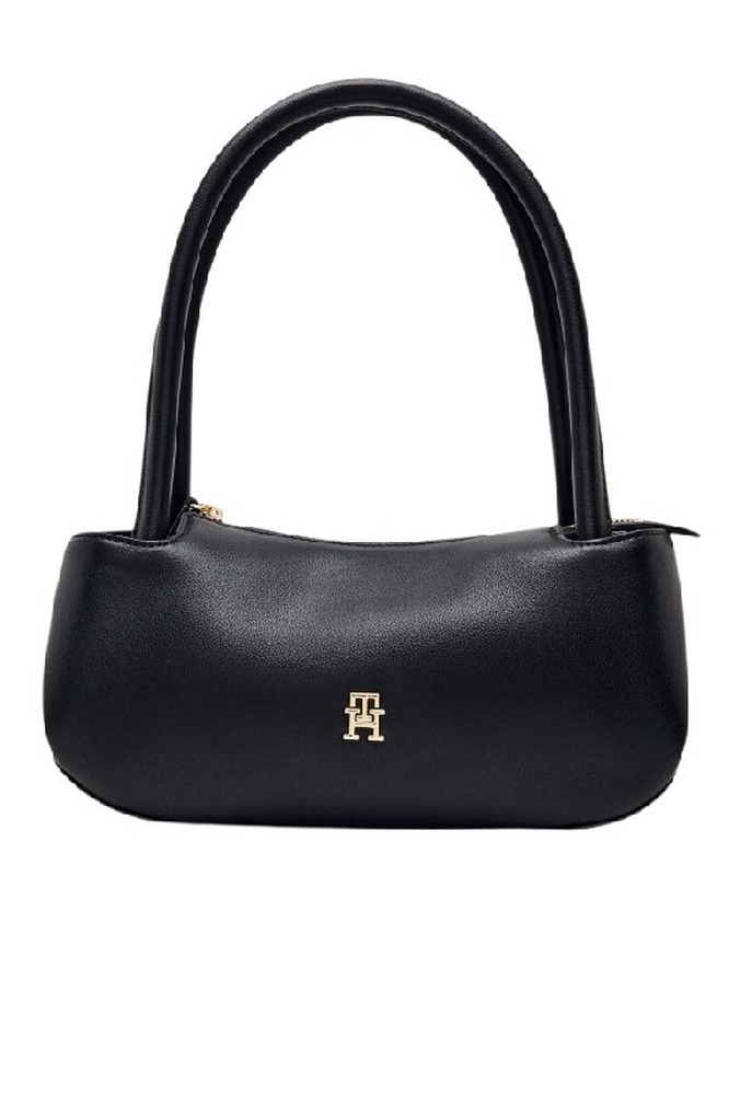 TOMMY HILFIGER LOGOTAPE SHOULDER BAG ΤΣΑΝΤΑ ΓΥΝΑΙΚΕΙΑ BLACK