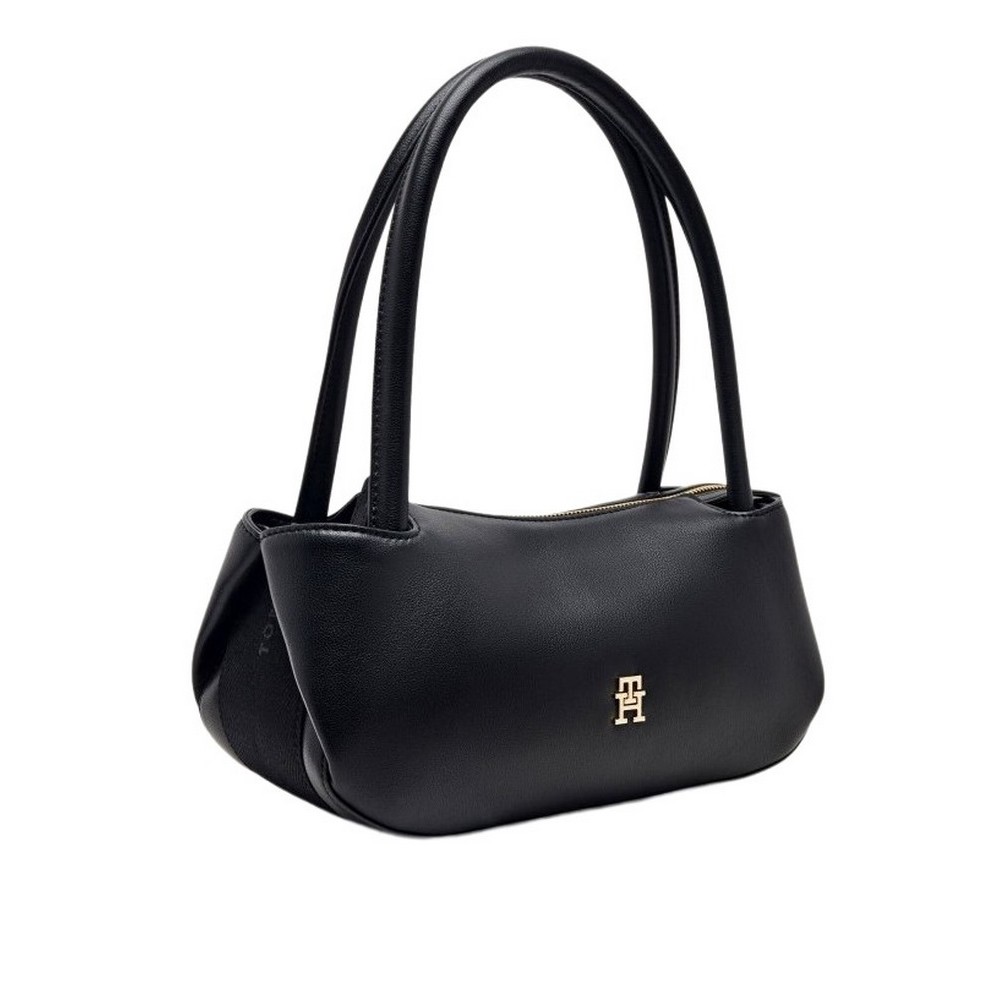 TOMMY HILFIGER LOGOTAPE SHOULDER BAG ΤΣΑΝΤΑ ΓΥΝΑΙΚΕΙΑ BLACK