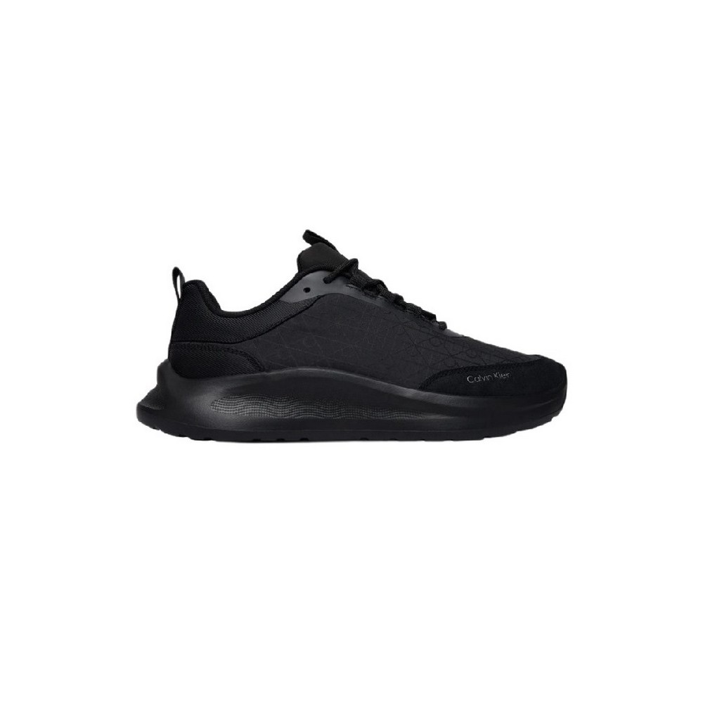 CALVIN KLEIN LIGHT EVA RUNN LACEUP AOP ΠΑΠΟΥΤΣΙ ΓΥΝΑΙΚΕΙΟ BLACK/BLACK