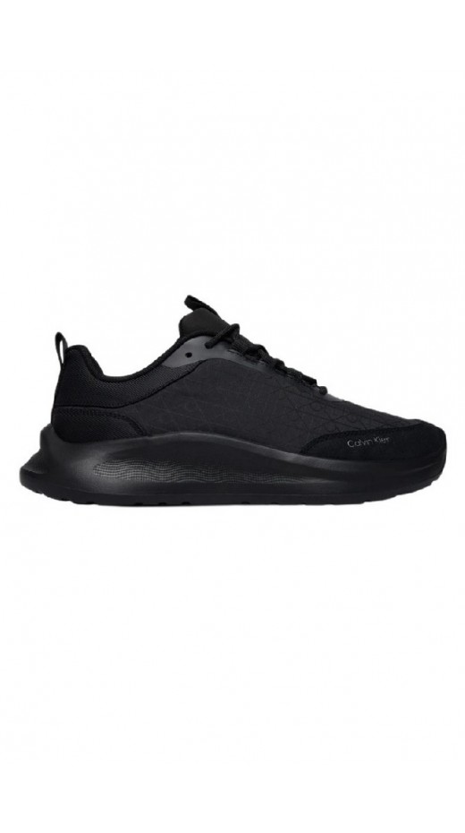 CALVIN KLEIN LIGHT EVA RUNN LACEUP AOP ΠΑΠΟΥΤΣΙ ΓΥΝΑΙΚΕΙΟ BLACK/BLACK