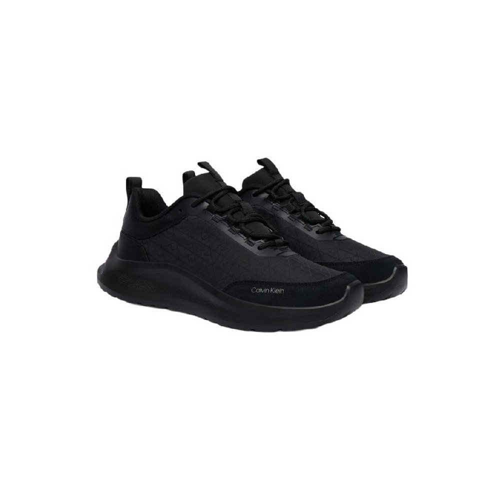 CALVIN KLEIN LIGHT EVA RUNN LACEUP AOP ΠΑΠΟΥΤΣΙ ΓΥΝΑΙΚΕΙΟ BLACK/BLACK