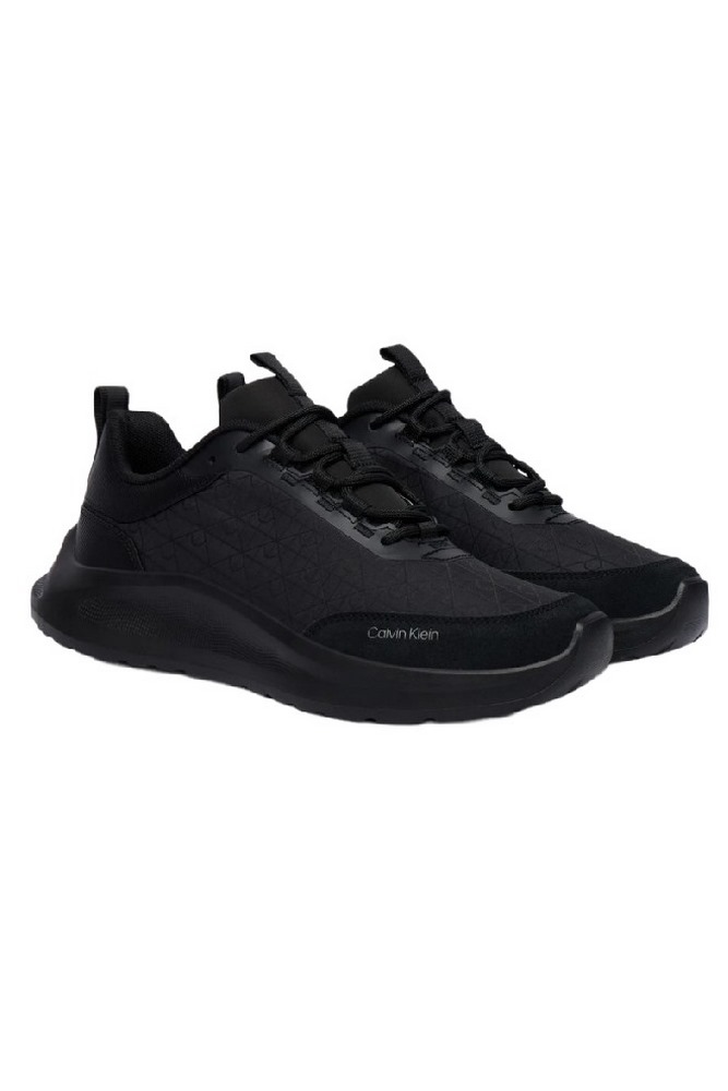 CALVIN KLEIN LIGHT EVA RUNN LACEUP AOP ΠΑΠΟΥΤΣΙ ΓΥΝΑΙΚΕΙΟ BLACK/BLACK