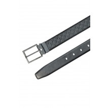 CALVIN KLEIN SQUARE BUCKLE SMOOTH W/ AOP 32MM ΖΩΝΗ ΑΝΔΡΙΚΗ BLACK/BLACK