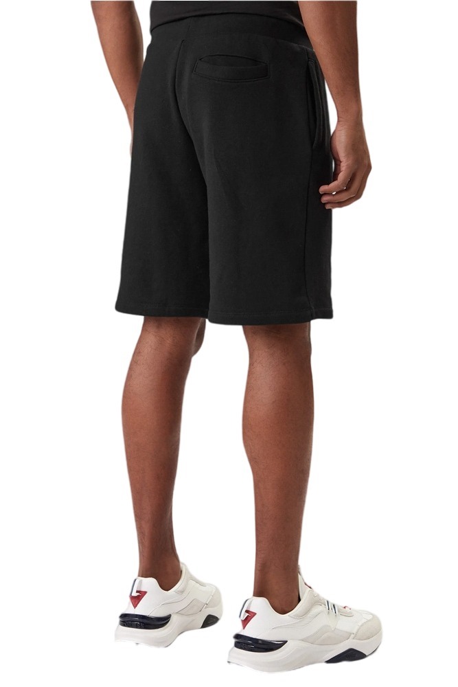 GUESS COTTON-POLY RECYCLED UNBRUSHED ΒΕΡΜΟΥΔΑ ΑΝΔΡΙΚΗ BLACK