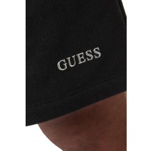 GUESS COTTON-POLY RECYCLED UNBRUSHED ΒΕΡΜΟΥΔΑ ΑΝΔΡΙΚΗ BLACK
