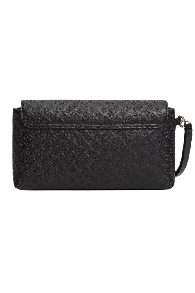 TOMMY HILFIGER ICON DAILY POUCH MONO ΤΣΑΝΤΑ ΓΥΝΑΙΚΕΙΑ BLACK