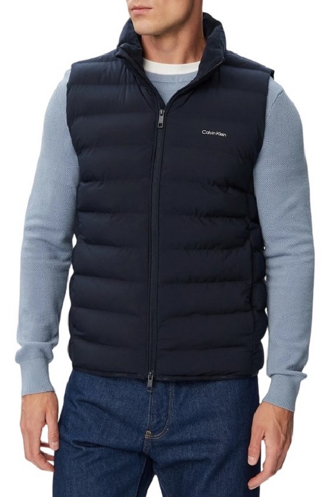 CALVIN KLEIN CLASSIC LTWT NYLON CHANNELED PUF ΑΜΑΝΙΚΟ ΜΠΟΥΦΑΝ ΑΝΔΡΙΚΟ NAVY