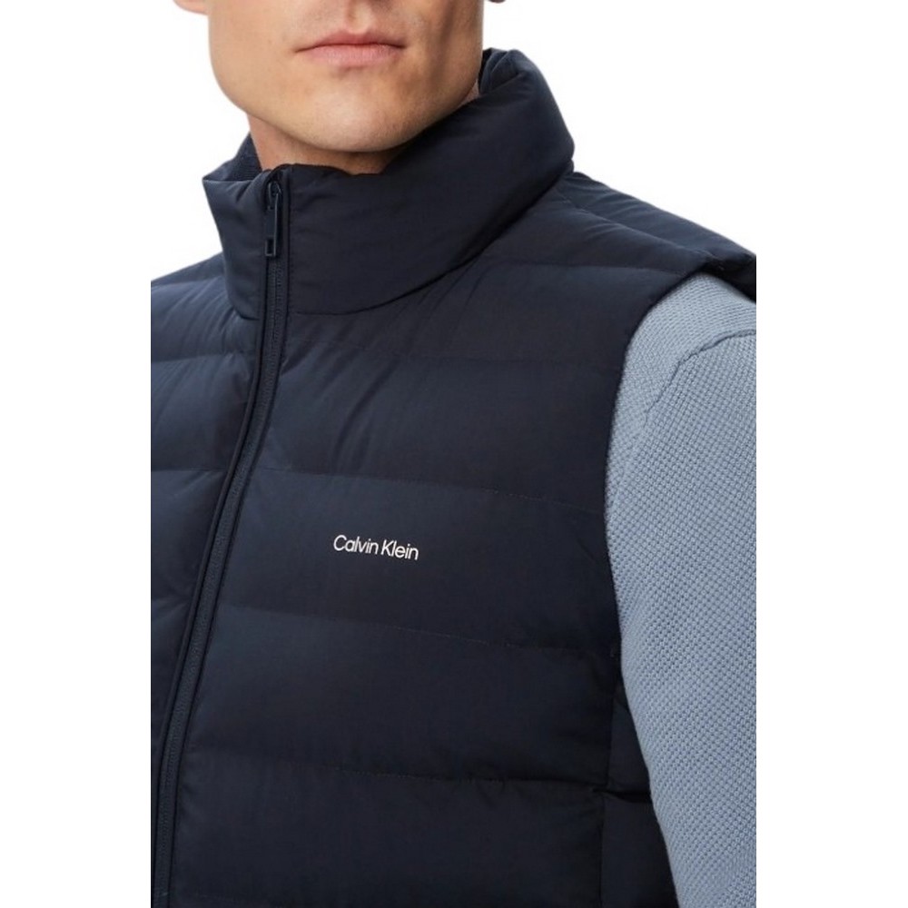 CALVIN KLEIN CLASSIC LTWT NYLON CHANNELED PUF ΑΜΑΝΙΚΟ ΜΠΟΥΦΑΝ ΑΝΔΡΙΚΟ NAVY