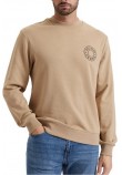 HUGO BOSS NEDOS JERSEY SWEATSHIRT ΜΠΛΟΥΖΑ ΦΟΥΤΕΡ ΑΝΔΡΙΚΗ BEIGE