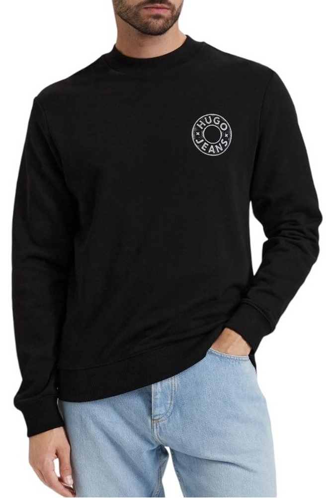 HUGO BOSS NEDOS JERSEY SWEATSHIRT ΜΠΛΟΥΖΑ ΦΟΥΤΕΡ ΑΝΔΡΙΚΗ BLACK