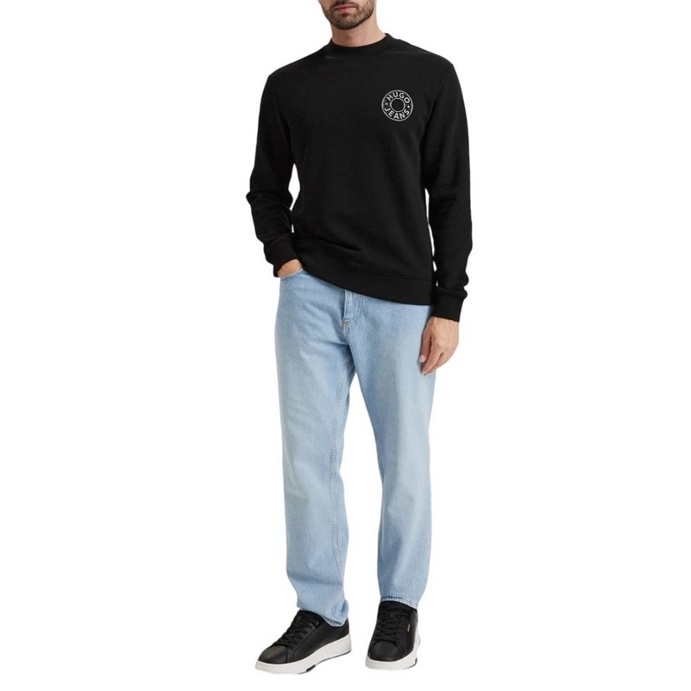 HUGO BOSS NEDOS JERSEY SWEATSHIRT ΜΠΛΟΥΖΑ ΦΟΥΤΕΡ ΑΝΔΡΙΚΗ BLACK
