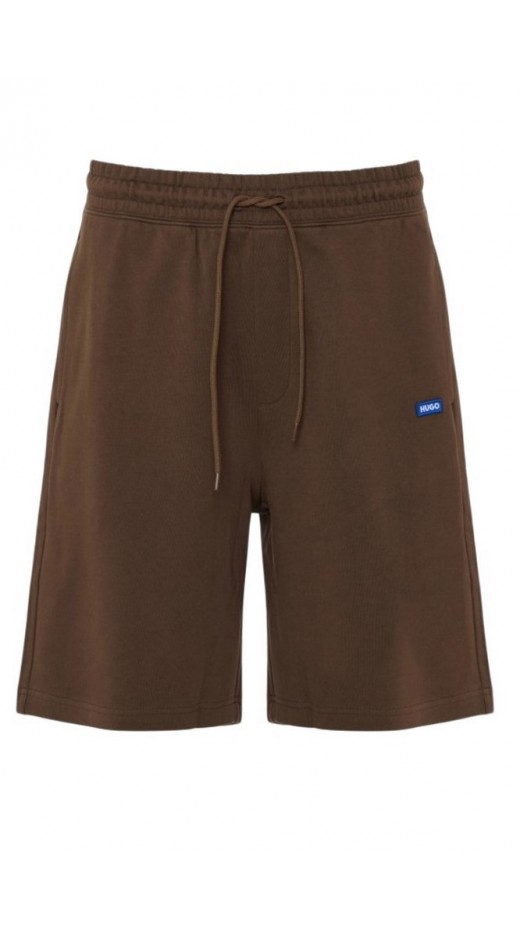 HUGO BOSS JERSEY SHORTS NASENSIO ΒΕΡΜΟΥΔΑ ΑΝΔΡΙΚΗ DARK BROWN