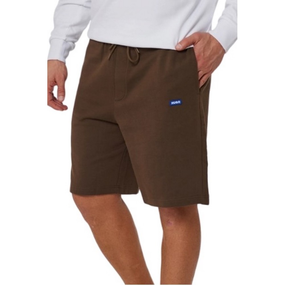 HUGO BOSS JERSEY SHORTS NASENSIO ΒΕΡΜΟΥΔΑ ΑΝΔΡΙΚΗ DARK BROWN