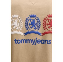 TOMMY JEANS RLX CREST REPEAT T-SHIRT ΜΠΛΟΥΖΑ ΑΝΔΡΙΚΗ BEIGE