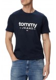 TOMMY JEANS SLIM GRAPHIC T-SHIRT ΜΠΛΟΥΖΑ ΑΝΔΡΙΚΗ NAVY