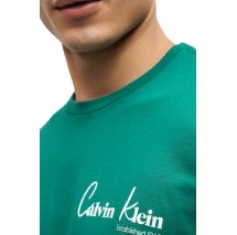 CALVIN KLEIN JEANS 30S EU WHOLESALE JEANS GRAPHICS T-SHIRT ΜΠΛΟΥΖΑ ΑΝΔΡΙΚΗ GREEN