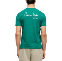 CALVIN KLEIN JEANS 30S EU WHOLESALE JEANS GRAPHICS T-SHIRT ΜΠΛΟΥΖΑ ΑΝΔΡΙΚΗ GREEN