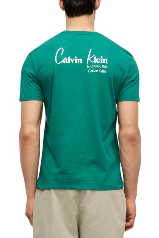CALVIN KLEIN JEANS 30S EU WHOLESALE JEANS GRAPHICS T-SHIRT ΜΠΛΟΥΖΑ ΑΝΔΡΙΚΗ GREEN