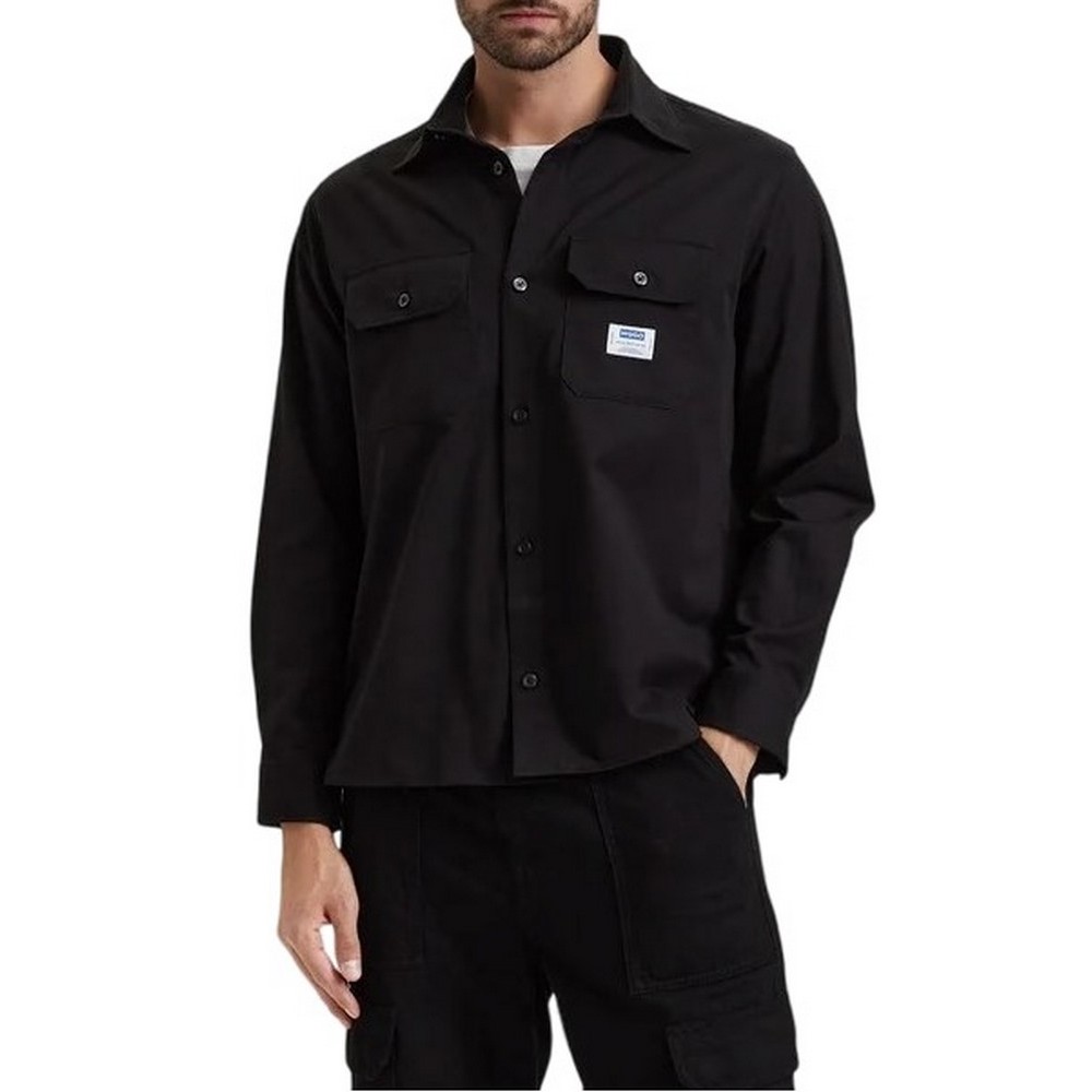 HUGO BOSS EKYNONE CASUAL SHIRT ΠΟΥΚΑΜΙΣΟ ΑΝΔΡΙΚΟ BLACK