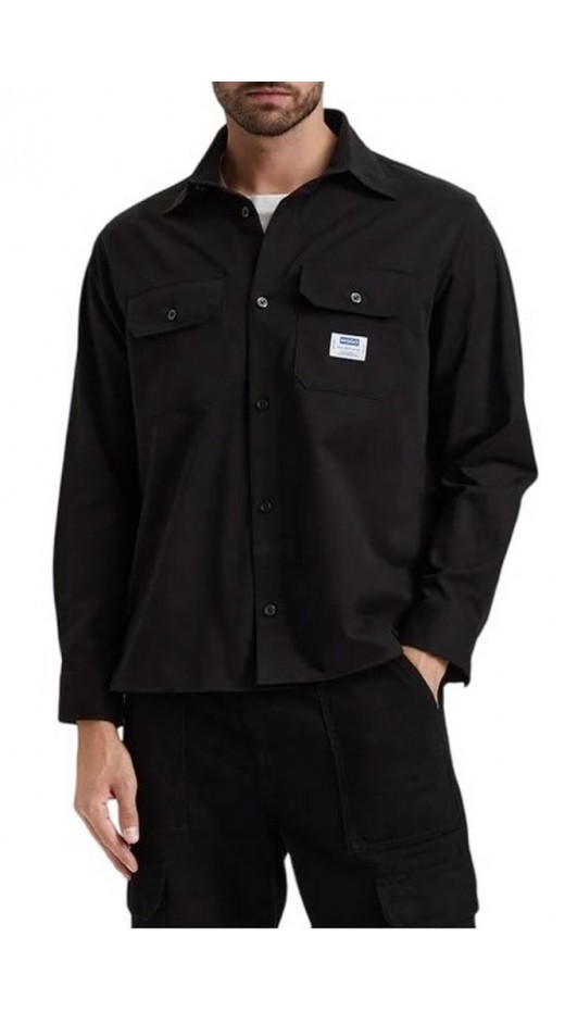 HUGO BOSS EKYNONE CASUAL SHIRT ΠΟΥΚΑΜΙΣΟ ΑΝΔΡΙΚΟ BLACK
