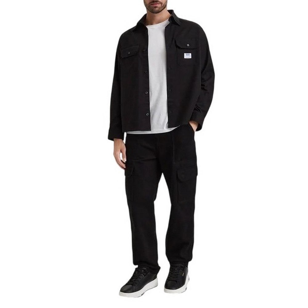 HUGO BOSS EKYNONE CASUAL SHIRT ΠΟΥΚΑΜΙΣΟ ΑΝΔΡΙΚΟ BLACK