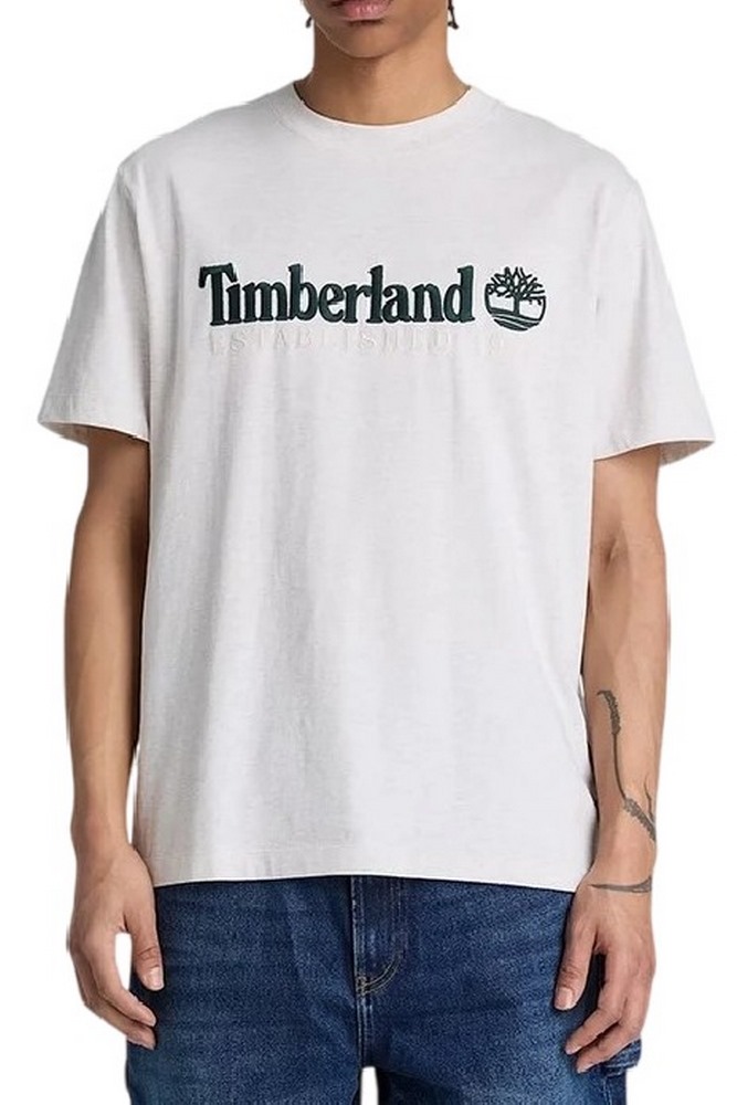 TIMBERLAND 1973 EMBROIDERED T-SHIRT ΜΠΛΟΥΖΑ ΑΝΔΡΙΚΗ ECRU