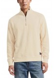 TOMMY JEANS RLX WASHED WAFFLE QZ EXT ΦΟΥΤΕΡ ΜΠΛΟΥΖΑ ΑΝΔΡΙΚΗ CREAMY WHITE