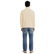 TOMMY JEANS RLX WASHED WAFFLE QZ EXT ΦΟΥΤΕΡ ΜΠΛΟΥΖΑ ΑΝΔΡΙΚΗ CREAMY WHITE