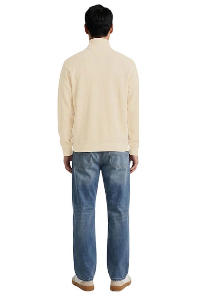 TOMMY JEANS RLX WASHED WAFFLE QZ EXT ΦΟΥΤΕΡ ΜΠΛΟΥΖΑ ΑΝΔΡΙΚΗ CREAMY WHITE