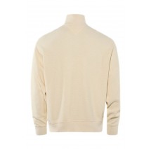 TOMMY JEANS RLX WASHED WAFFLE QZ EXT ΦΟΥΤΕΡ ΜΠΛΟΥΖΑ ΑΝΔΡΙΚΗ CREAMY WHITE