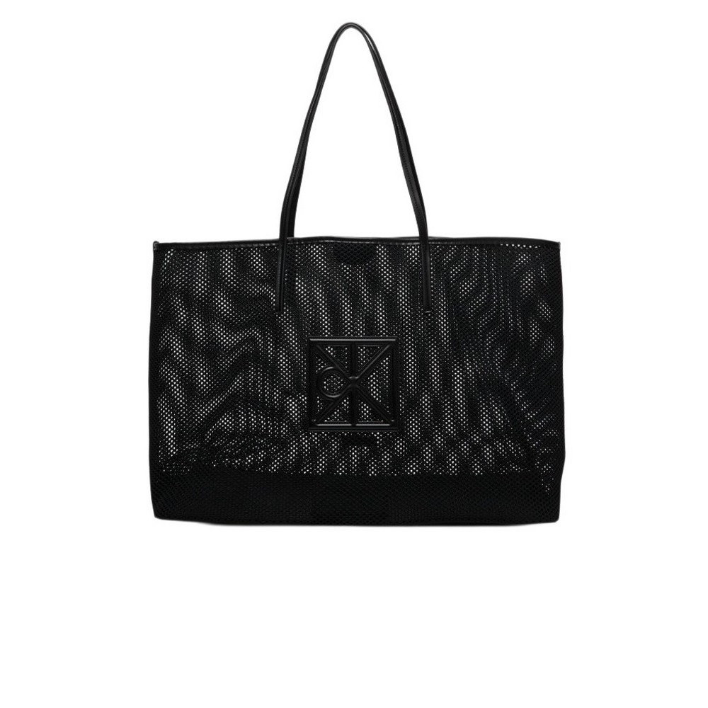 CALVIN KLEIN EMBLEM MESH XL TOTE ΤΣΑΝΤΑ ΓΥΝΑΙΚΕΙΑ BLACK