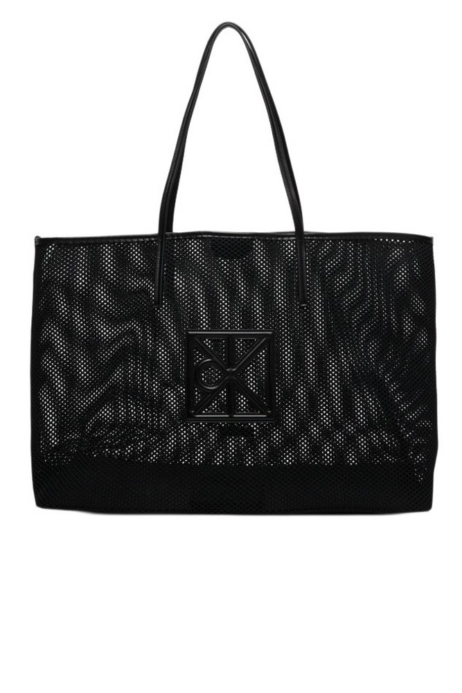 CALVIN KLEIN EMBLEM MESH XL TOTE ΤΣΑΝΤΑ ΓΥΝΑΙΚΕΙΑ BLACK