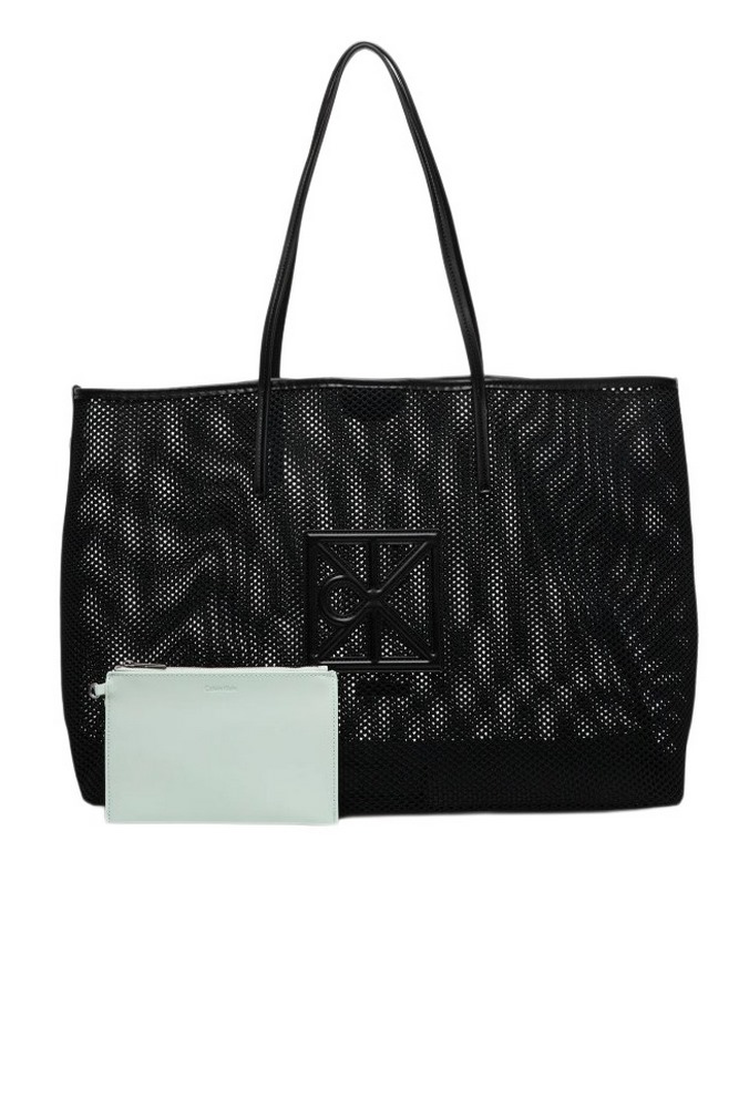 CALVIN KLEIN EMBLEM MESH XL TOTE ΤΣΑΝΤΑ ΓΥΝΑΙΚΕΙΑ BLACK