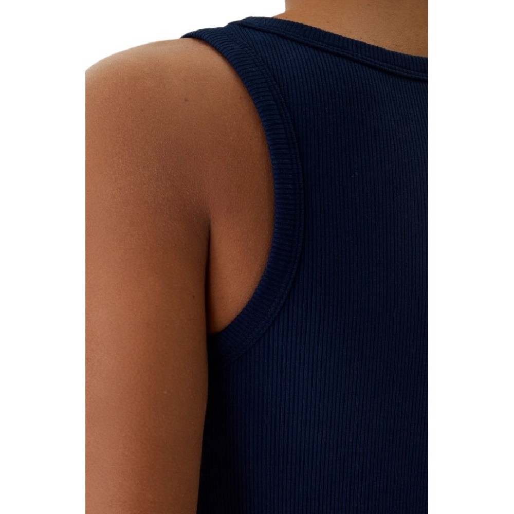 GUESS COLETTE RIB TANK ΤΟΠ ΓΥΝΑΙΚΕΙΟ BLUE