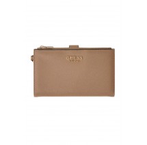 GUESS AMORETTE SLG DBL ZIP ORGANIZER ΠΟΡΤΟΦΟΛΙ ΓΥΝΑΙΚΕΙΟ BEIGE