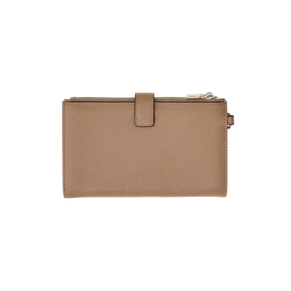GUESS AMORETTE SLG DBL ZIP ORGANIZER ΠΟΡΤΟΦΟΛΙ ΓΥΝΑΙΚΕΙΟ BEIGE
