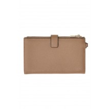 GUESS AMORETTE SLG DBL ZIP ORGANIZER ΠΟΡΤΟΦΟΛΙ ΓΥΝΑΙΚΕΙΟ BEIGE
