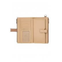 GUESS AMORETTE SLG DBL ZIP ORGANIZER ΠΟΡΤΟΦΟΛΙ ΓΥΝΑΙΚΕΙΟ BEIGE