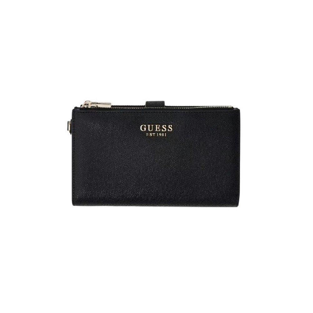GUESS AMORETTE SLG DBL ZIP ORGANIZER ΠΟΡΤΟΦΟΛΙ ΓΥΝΑΙΚΕΙΟ BLACK