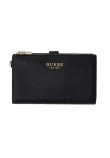 GUESS AMORETTE SLG DBL ZIP ORGANIZER ΠΟΡΤΟΦΟΛΙ ΓΥΝΑΙΚΕΙΟ BLACK