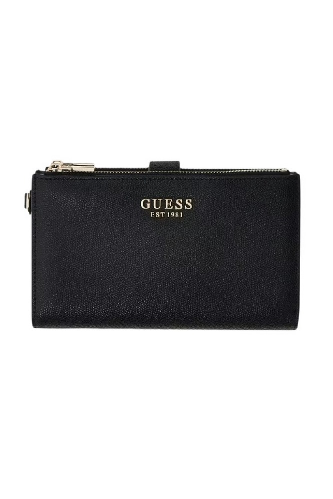 GUESS AMORETTE SLG DBL ZIP ORGANIZER ΠΟΡΤΟΦΟΛΙ ΓΥΝΑΙΚΕΙΟ BLACK