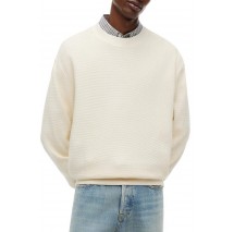 TOMMY JEANS RLX WASHED WAFFLE CREW EXT ΦΟΥΤΕΡ ΜΠΛΟΥΖΑ ΑΝΔΡΙΚΗ CREAMY WHITE