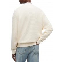 TOMMY JEANS RLX WASHED WAFFLE CREW EXT ΦΟΥΤΕΡ ΜΠΛΟΥΖΑ ΑΝΔΡΙΚΗ CREAMY WHITE