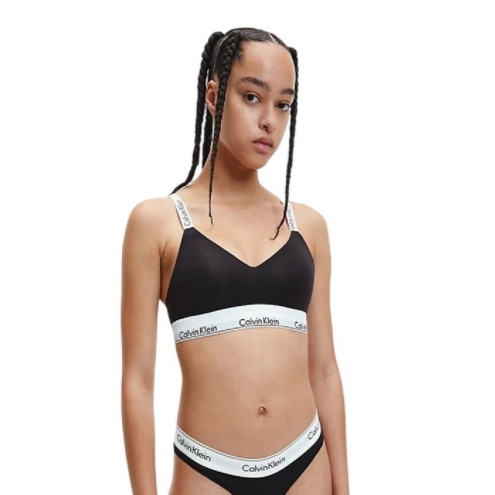 CALVIN KLEIN LGHTLY LINED BRALETTE ΕΣΩΡΟΥΧΟ ΓΥΝΑΙΚΕΙΟ BLACK